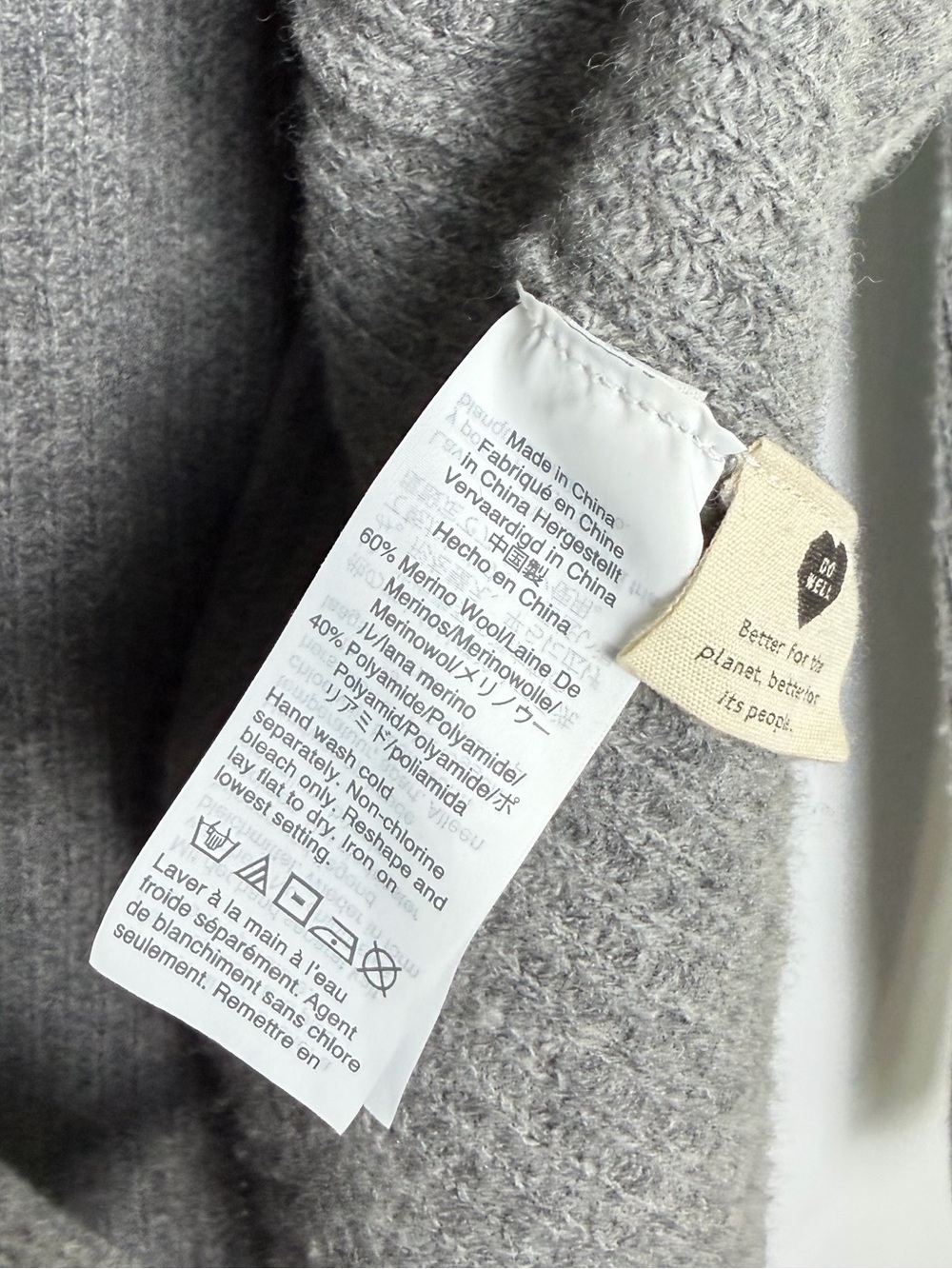 Madewell Ribbed Lyle Henley Sweater Merino Wool small - Picture 2 of 16